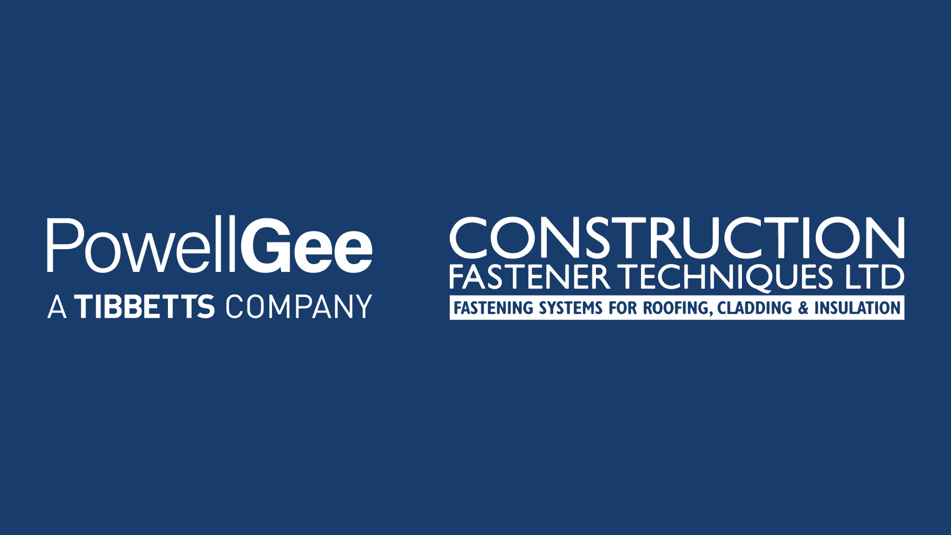 Powell Gee and Construction Fastener Techniques Ltd logos
