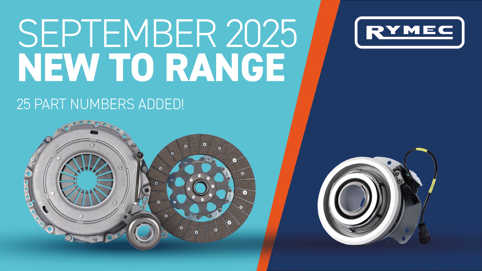 September 2025 New to Range - 25 new part numbers added!